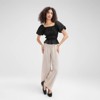 Women's Shirred Puff Sleeve Blouse - Wild Fable™ - 2 of 4