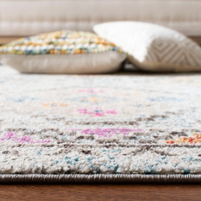 Elegant Grey and Yellow Hand-Knotted Runner Rug, 2'2" x 6'