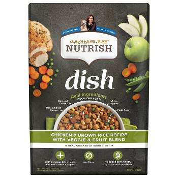 Rachael Ray Nutrish Dish Beef & Brown Rice Recipe With Vegetable & Fruit  Blend Super Premium Dry Dog Food - 11.5Lbs : Target