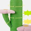Fairyland™ - Cactus Cat Scratching Post with Flower Platforms – Sisal Rope Vertical Cat Tree for Indoor Cats, 29.5" Tall - 4 of 4