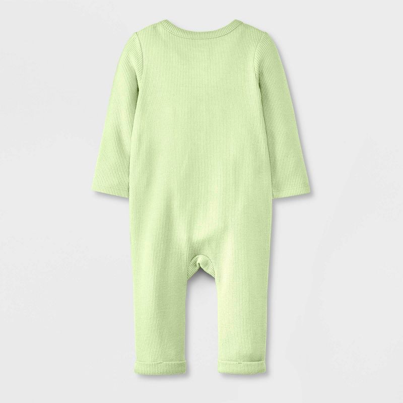 Baby Boys&#39; Solid Romper - Cat &#38; Jack&#8482; Green, 3 of 8