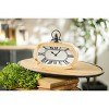 Wooden Oval Table Clock 9.5"L - 3 of 3