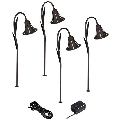 John Timberland Tulip Style 6-Piece LED Landscape Light Set