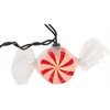 Kurt Adler Indoor/Outdoor Novelty String 10-Light Set, Peppermint Candy, 11.5' - 4 of 4