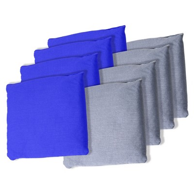 Toy Time Regulation-Sized Cornhole Bag Set - Blue/Gray, 8 Pieces