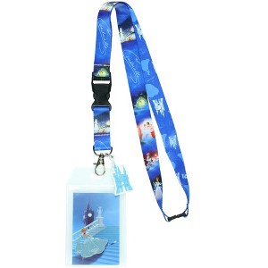 Disney Princess Cinderella Breakaway Lanyard ID Badge Holder 2" Rubber Charm - 1 of 4