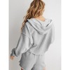 Coolmee Women's Oversized Hoodies V Neck Sweatshirts Long Sleeve Pullover Clothes Fall Trendy Outfits - 3 of 4