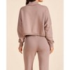 Women's Turtleneck Drop Shoulder Mixed Top - bobi - 2 of 4