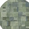Green And Mint Green Geometric Washable Indoor Outdoor Area Rug - 4 of 4