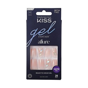 KISS Products Gel Fantasy Allure Fake Nails - Transformation - 31ct - 1 of 4