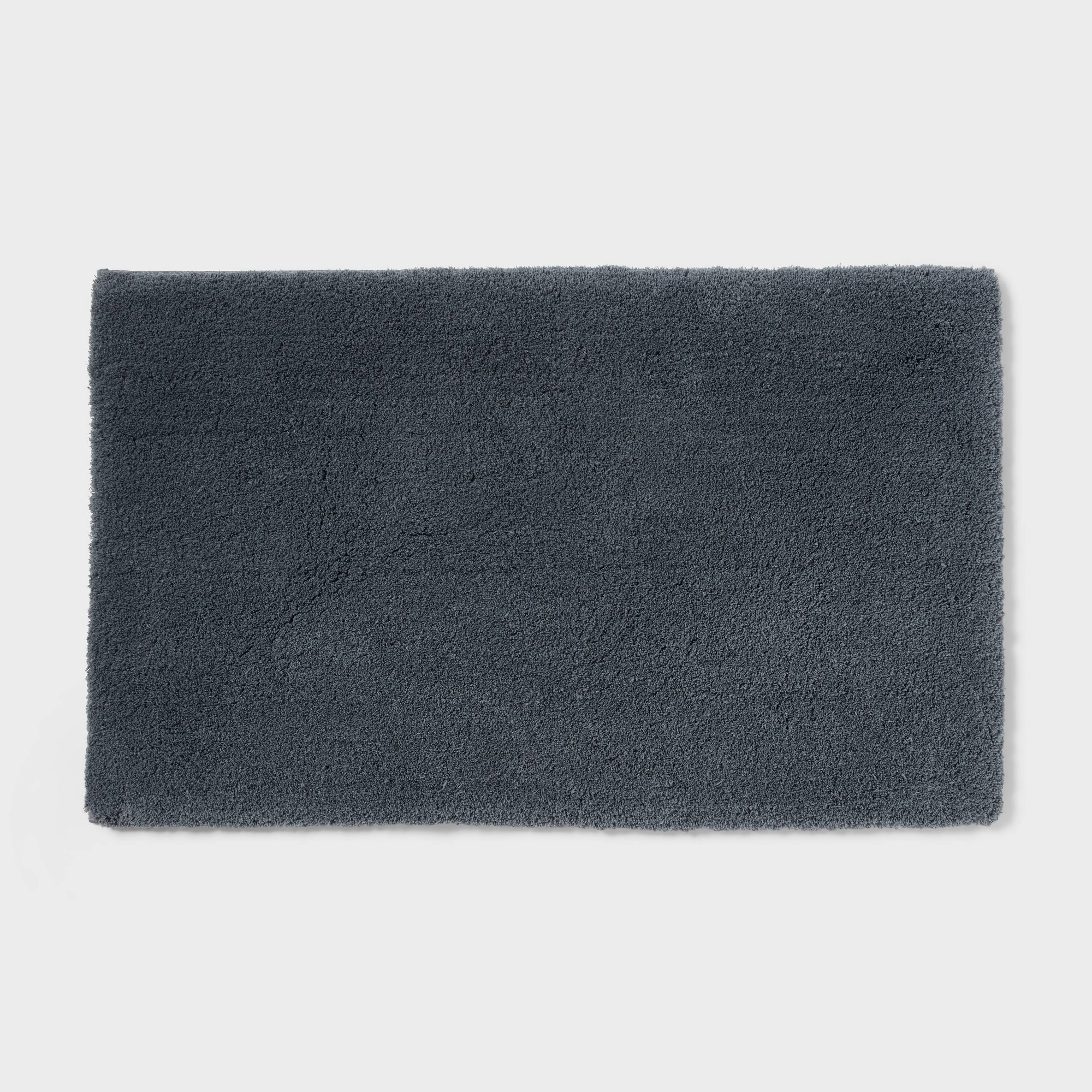24"x40" Spa Plush Bath Rug Slate Blue - Threshold™