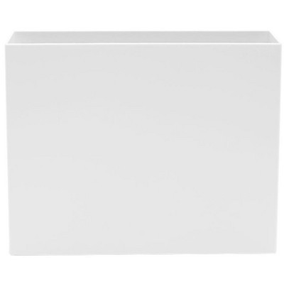 Poppin Plastic File Box Letter Size White 101272