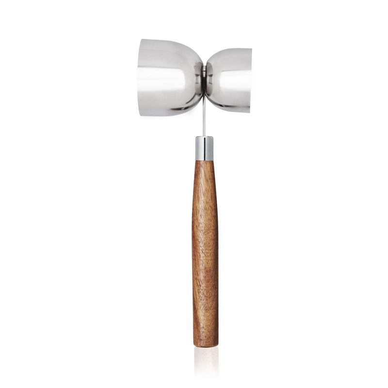 Double Jigger with Acacia Handle by True, Brown, 1 of 9