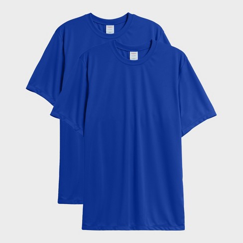 Hanes Sport Men's Cool Dri Performance T-shirt, 2-pack Deep Royal 2xl :  Target