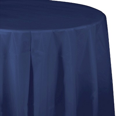 navy tablecloth