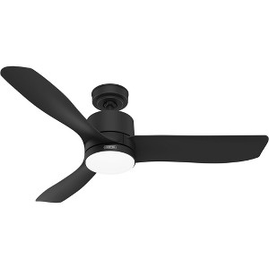 Hunter Fans 52" Bolsa Matte Black Lighted Ceiling Fan with Integrated LED - Damp Rated for Outdoor Use - 1 of 1
