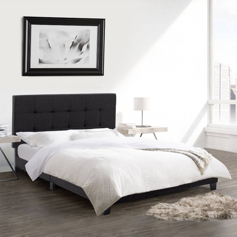 Ellery Fabric Tufted Bed - CorLiving, 5 of 11