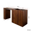Modern Computer Desk with Drawers and Storage Shelves, Foldable L-Shaped Home Office Desk for Bedroom, Living Room or Apartment-Tanpinhause - 4 of 4
