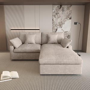 WJShome Cloud Couch Modular Sectional Sofa,82.68" L Shaped Couch,Down Filled Convertible Wide Seater,2 Seater+Ottoman,Covers Washable&Replaceable - 1 of 4