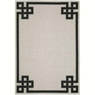 Oriental Weavers Torrey 1530I Light Grey/ Black Indoor/Outdoor Area Rug - 1'10" x 7'3"
