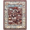 Unique Loom Narenj Birmingham Floral Indoor Woven Fringe Area Rug - 2 of 4