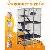 COZONY Metal Multi-Level Small Animal Cage with Removable Ramp & Tray, Large Ferret/Hamster Habitat for Chinchilla, Rabbit, Guinea Pigs, Hedgehog - 2 of 4