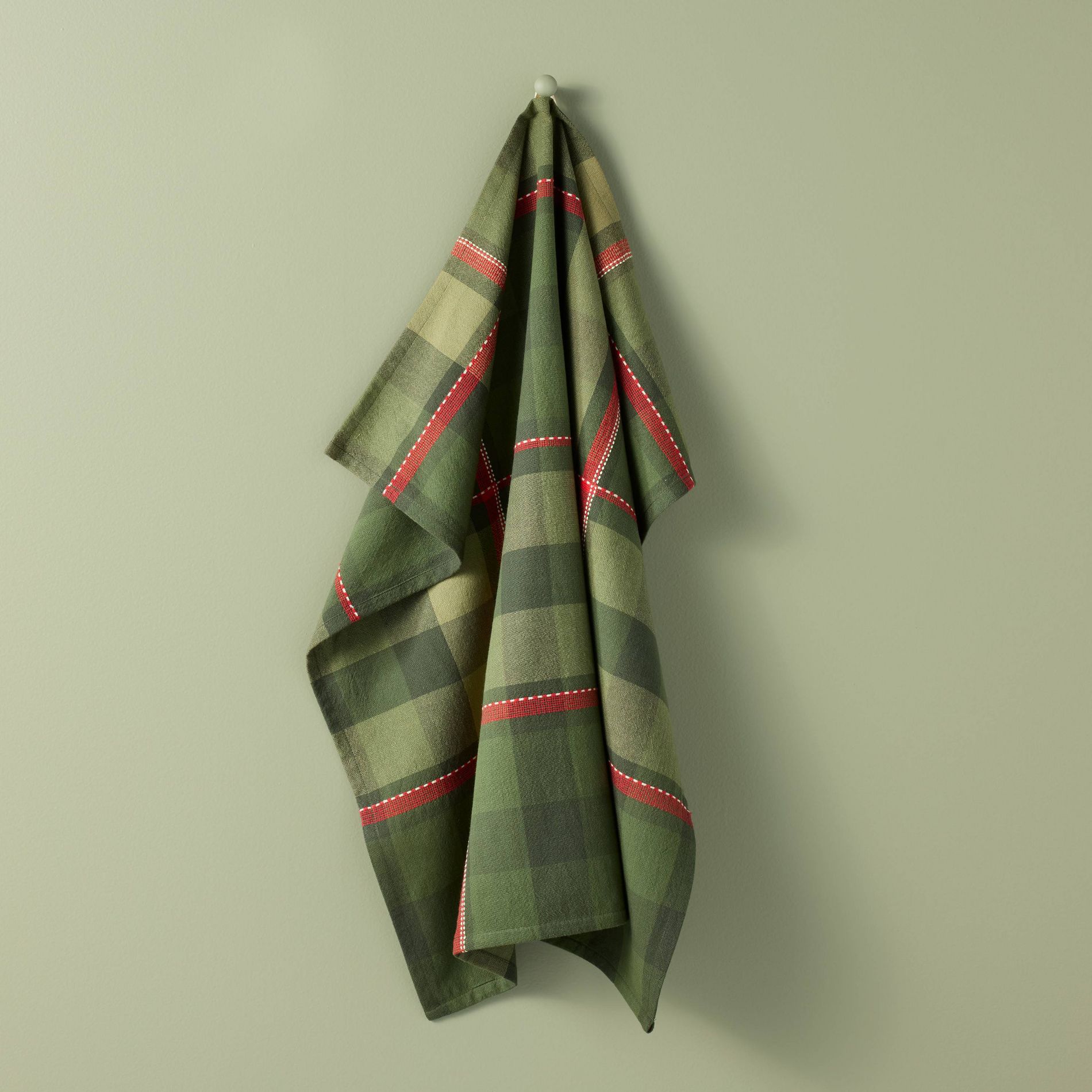 Holiday Flour Sack Green Plaid - Hearth & Hand™ with Magnolia
