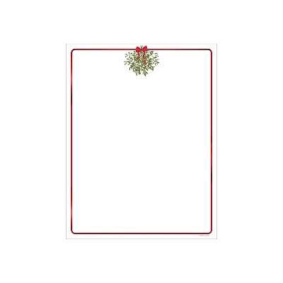 Great Papers Hanging Mistletoe Seasonal Letterhead Multicolor 25/Pack (2023045)