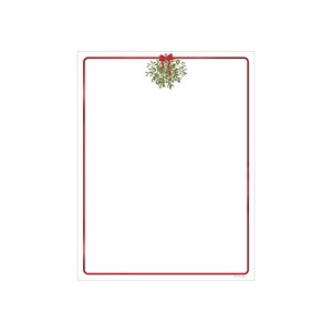 Great Papers Hanging Mistletoe Seasonal Letterhead Multicolor 25/Pack (2023045) - 1 of 1