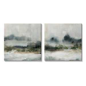 Stupell Industries Somber Mountain Landscape 2 Piece Canvas Wall Art Set - 1 of 3