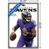 American Football Quarterback Print Compatible With Lamar Jackson Jr.  Poster Print Art Wall Gift Printing Decor Size Unframed (S - 11x17  (28x43cm))