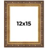 PosterPalooza | Museum Gold Picture Frame - UV Acrylic, Foam Board Backing, Hanging Hardware - 2 of 4