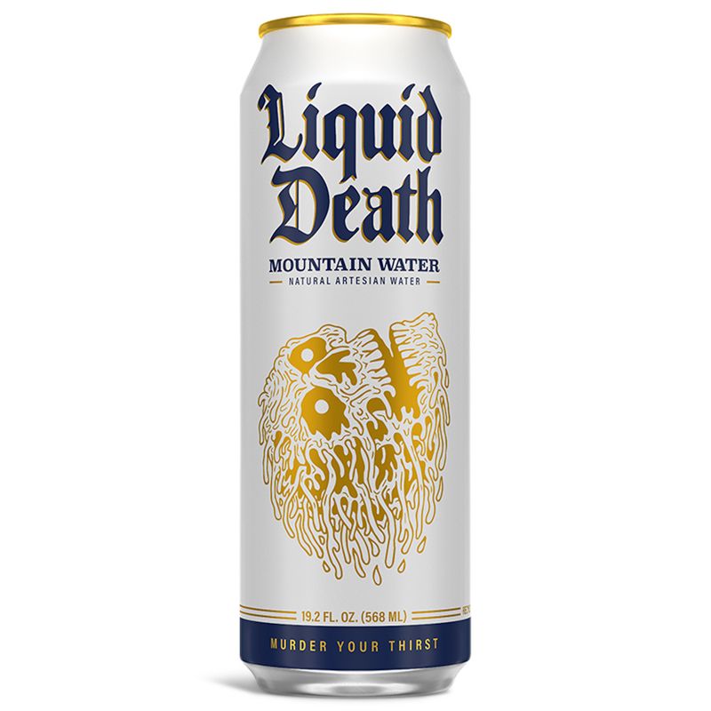 Liquid Death 100% Mountain Water - 8pk/19.2 fl oz Cans, 4 of 7