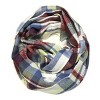 Wrapables Plaid Print Infinity Scarf and Beanie Hat Set, Gray/Wine and Charcoal Gray Set - 2 of 4