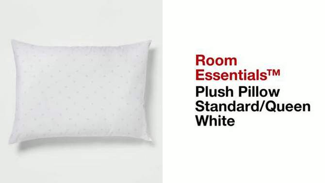 Plush Pillow Standard/Queen White - Room Essentials&#8482;, 2 of 6, play video