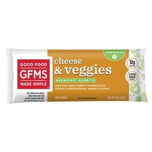 Good Food Made Simple Breakfast Frozen Burrito Cheese, Veggie & Egg - 5oz - 1 of 4