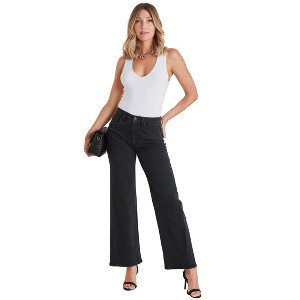 VENUS Womens Farrah Wide Leg Jeans - 1 of 4