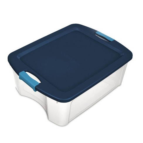 Sterilite Stack And Carry 2 Layer Handle Box, Stackable Plastic
