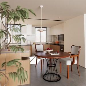 3 Piece Round Dining Table Set for 2, Bistro Dining Set Kitchen Table Set Space-saving Breakfast Table Set with 2 Upholstered Chairs - ModernLuxe - 1 of 4