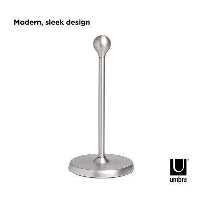 Nickel Teardrop Stainless Steel Paper Towel Holder