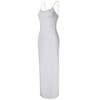 Women Full Slip Under Dresses Sleeveless Adjustable Spaghetti Strap Cami Maxi Dress Nightgowns Sleepwear - 2 of 3