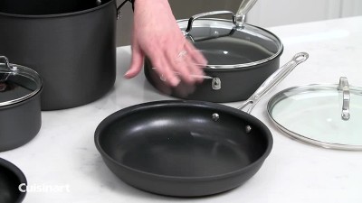 Cuisinart 11-Piece Non-Stick Hard Anodized Cookware Set with Stainless Steel Handles