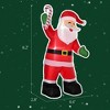 Aghana Digitals 8ft Outdoor Inflatable Santa with Gift Bag, LED Light-Up Blow-Up Christmas Yard - 4 of 4