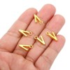 Unique Bargains Metal Bulk Elegant DIY Crafts Jewelry Making Initial Pendants 50 Pcs - 4 of 4