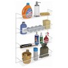 ClosetMaid 4-Tier Rectangular Door Mount or Wall Mount Rack Organizer for Home, Garage, or Kitchen Storage Organization, White - 4 of 4