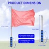 Unique Bargains Stainless Steel Handheld Anti-Slip Grip Flag Pole 1 Pc - 3 of 4