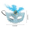 Unique Bargains Dragon Pattern Feather Half Face Party Mask 1 Pc - 2 of 4