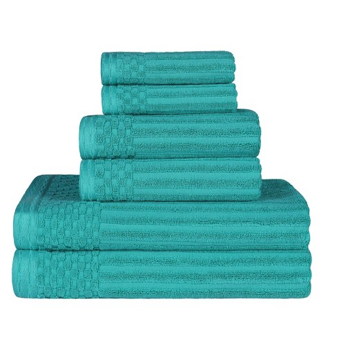 Turquoise best sale towel set