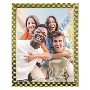 REGALWOVEN Metal Wedding Gift Home Tabletop Decor Simple Picture Photo Frame with Real Glass 1 Pc - 1 of 4