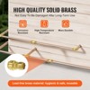 VEVOR Pipe Fittings, 1/2"-3/4" 12PCS Brass Pipe Fittings, Straight-Through Push-Fit Pipe Connector Brass Air Fittings, Gold - 4 of 4